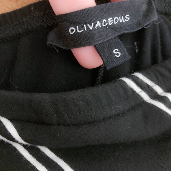 2 FOR $15 Black + White Stripe Mini Skort / Skirt - Picture 13 of 14